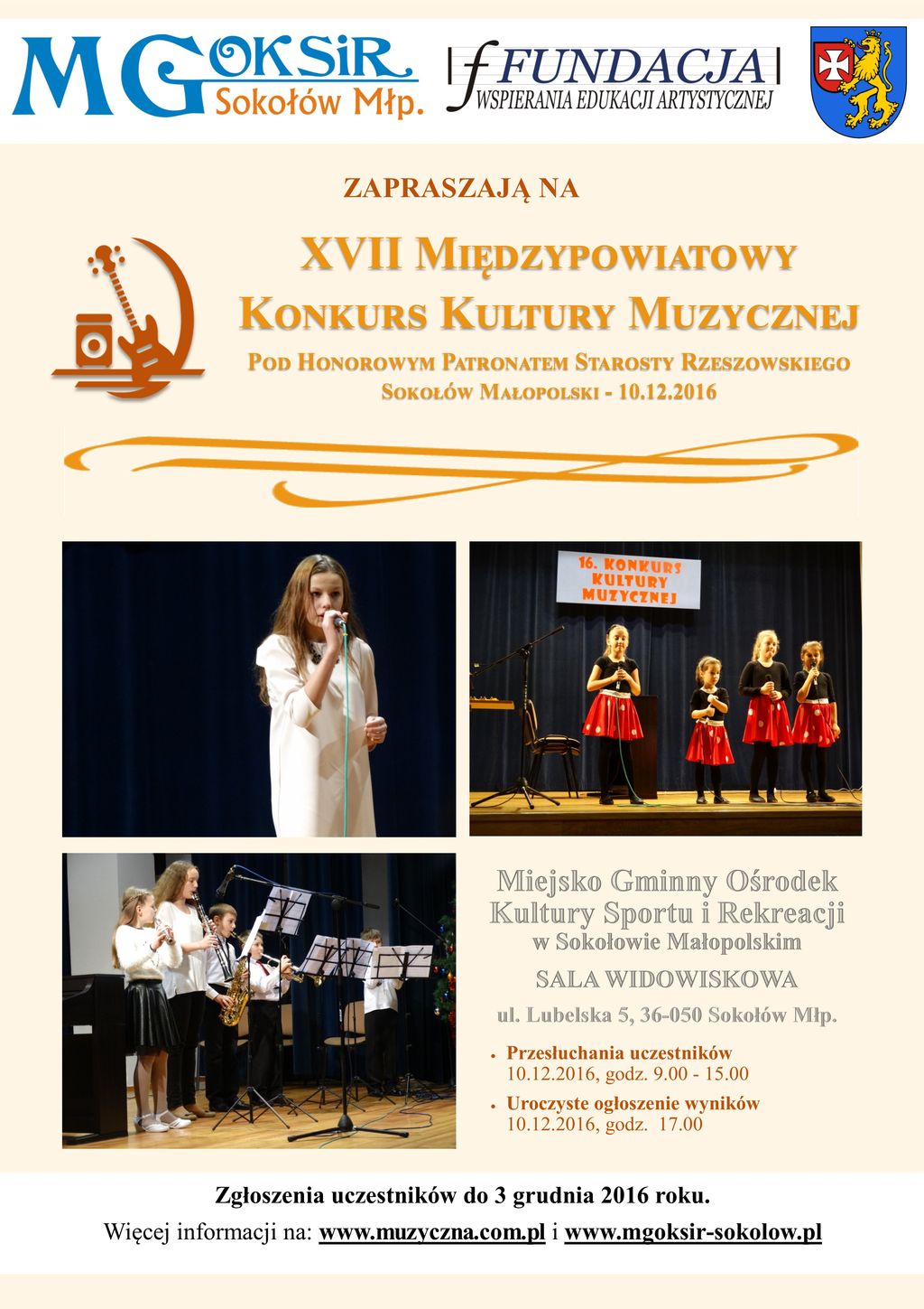 Plakat Kultura Muzyczna 2016